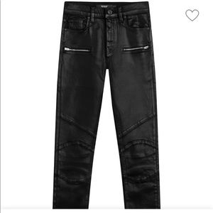 Hudson Barbara hight waist moto inspired black jeans size 26